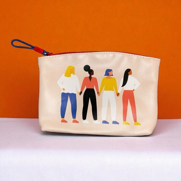 Ipsy 2021 Glam Bag Confidence Comes From Within Women Holding Hands Makeup Pouch - Picture 1 of 7